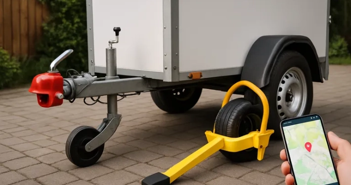 Beveilig je aanhanger goed: disselsloten, wielklemmen en GPS-trackers