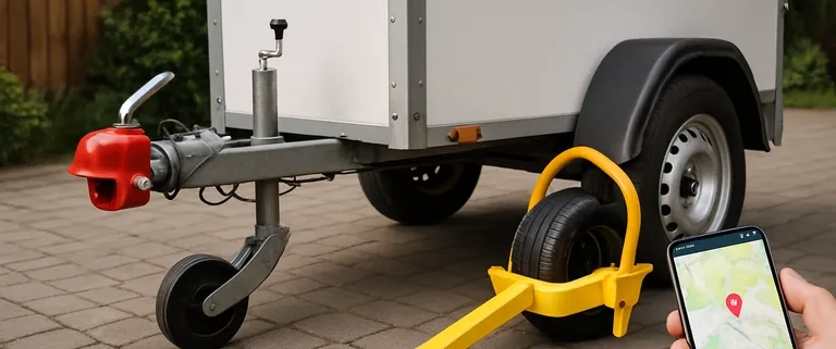 Beveilig je aanhanger goed: disselsloten, wielklemmen en GPS-trackers