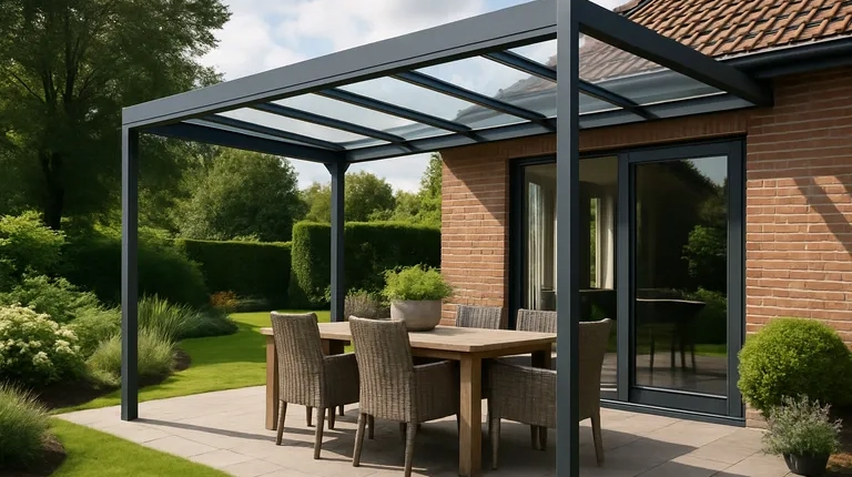 Een terrasoverkapping plaatsen die bij jouw tuin past